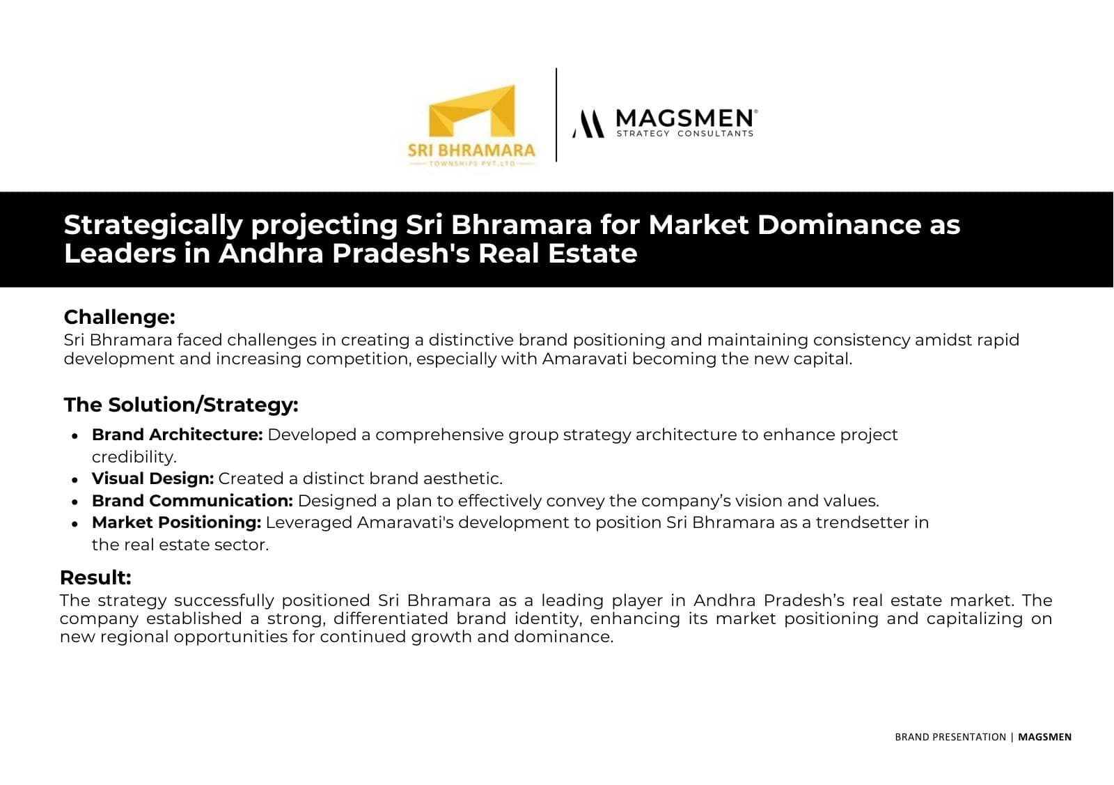 Sri Bhramara Townships case study