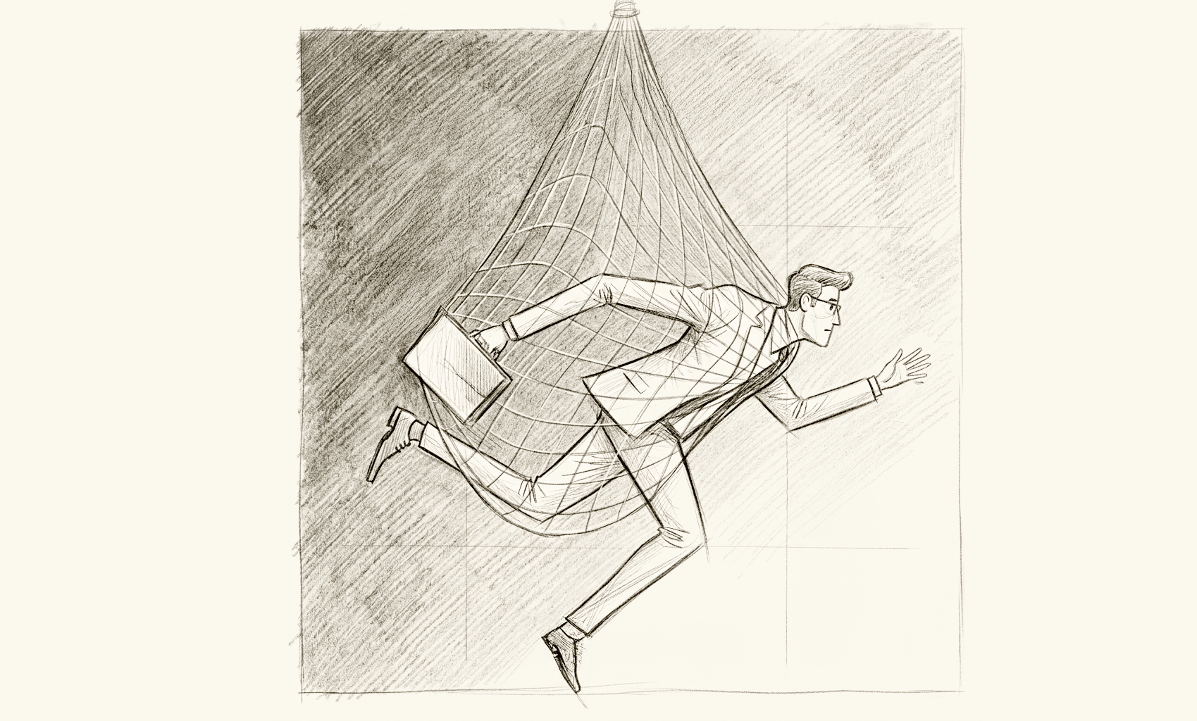Editorial artwork for the marketing trap insight